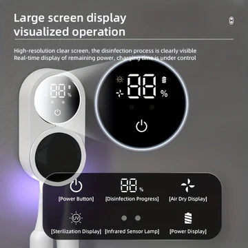 Dual-Person Smart Sensor Toothbrush Sterilizer Case