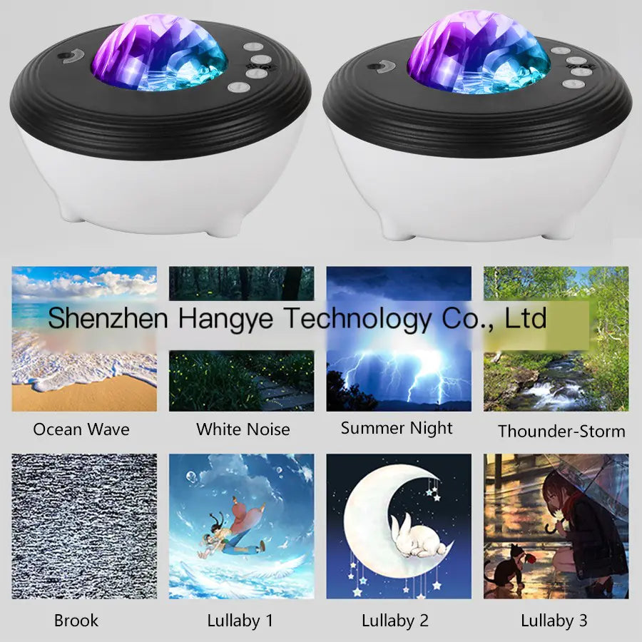 Smart Voice-Controlled Aurora Projector with Bluetooth
